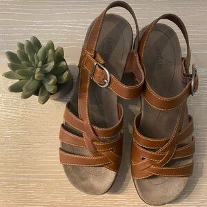 Eastland Sandal With Care Tan Leather